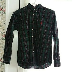 Ralph Lauren button down long sleeve 12/14 Med